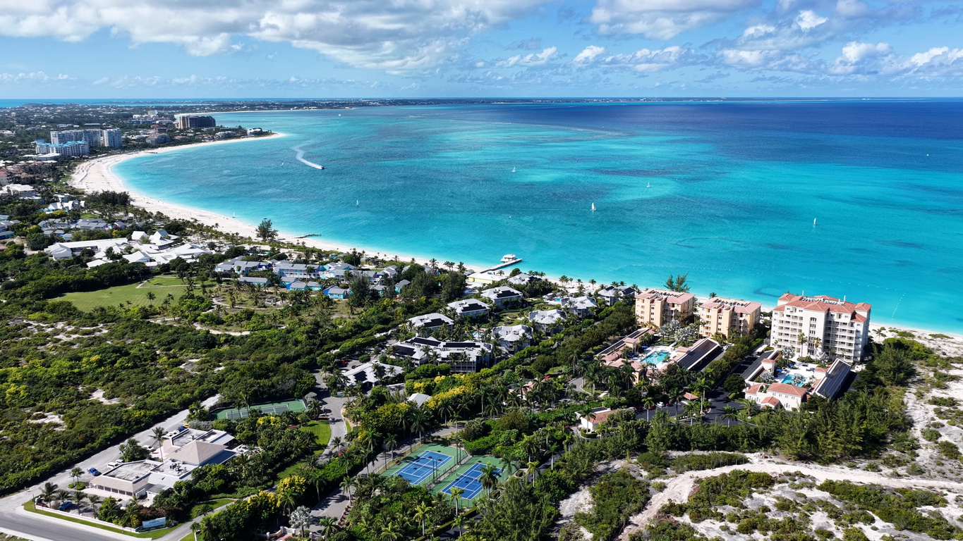Grace Bay Beach In Providenciales In Overseas Territory Turks And Caicos Islands