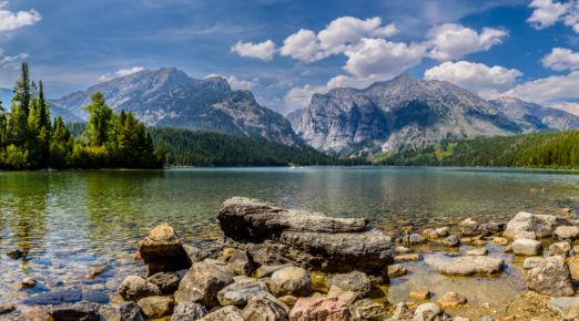 Phelps Lake and the Teton Range
