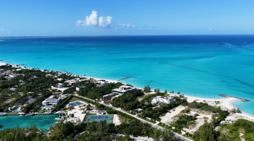 Leeward Beach In Providenciales In Overseas Territory Turks And Caicos Islands.