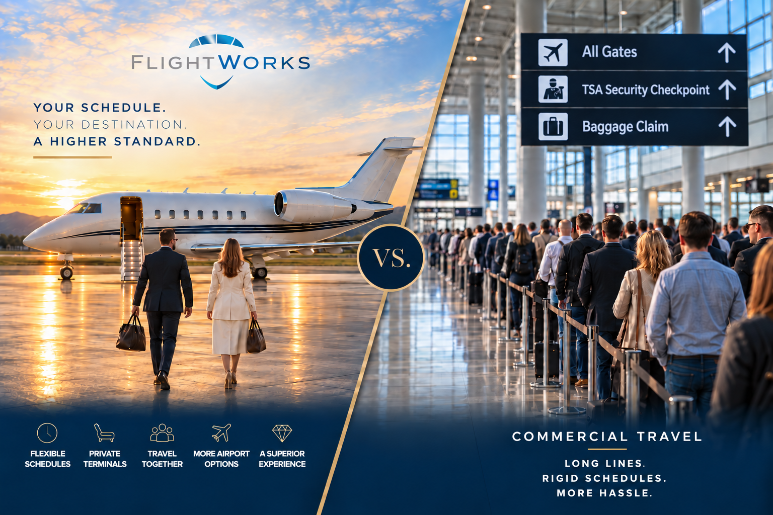 Charter vs commercial